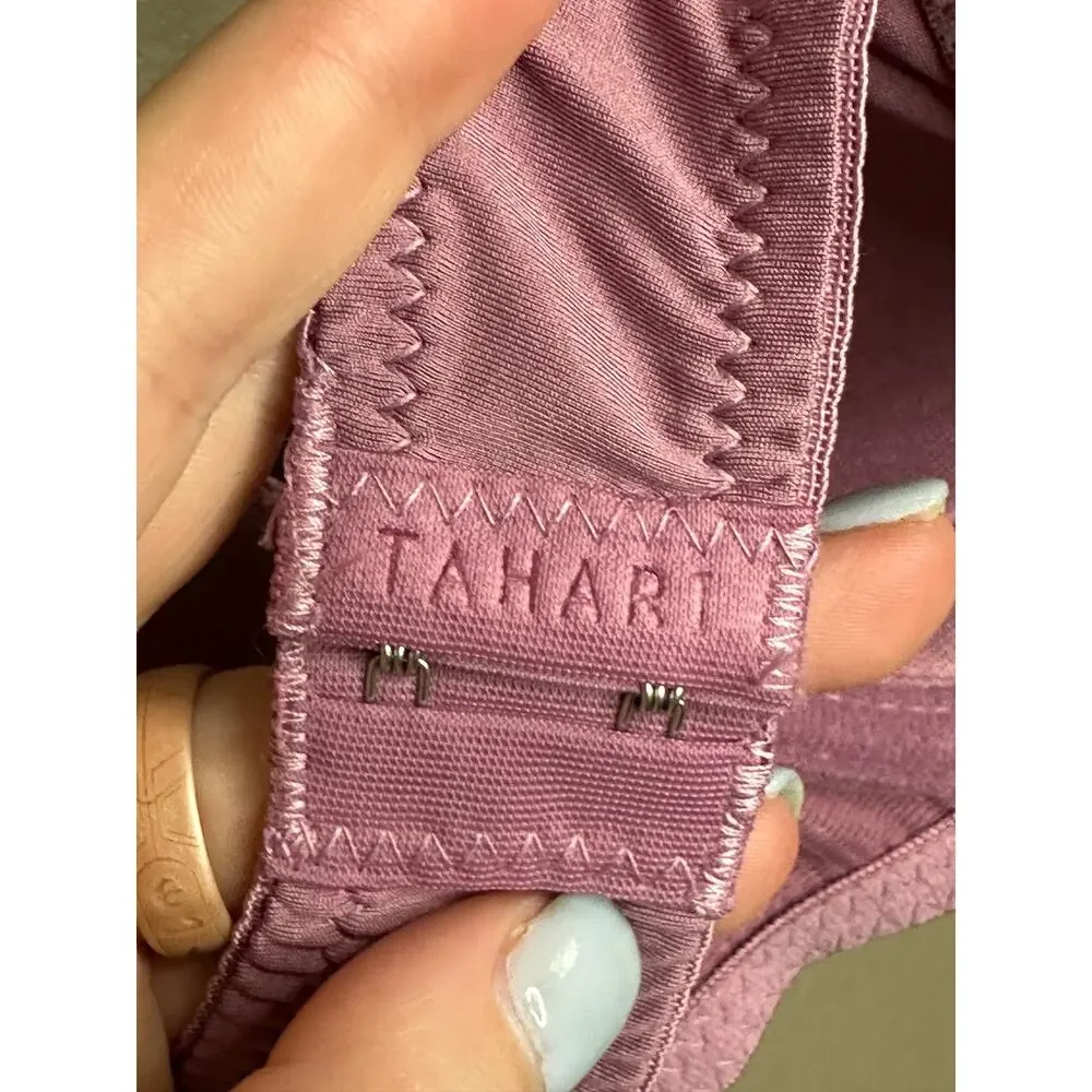 Tahari Purple Plum Underwire Lightly Lined Adjustable Bra Size 34B